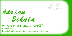 adrian sikula business card